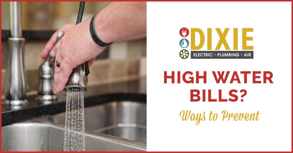 how to prevent high water bills